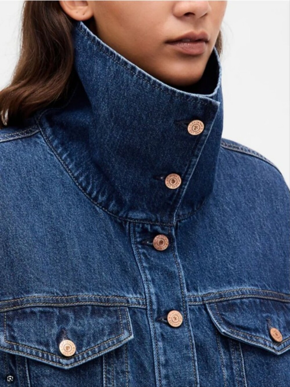 GAP Denim Oversized Cocoon Jacket size Large